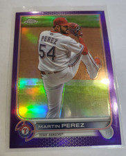 2022 Topps Chrome Aggiornamento Martin Perez -viola - -USC103 Texas Rangers comprar usado  Enviando para Brazil