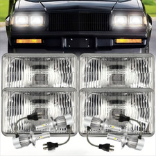 Usado, 4 peças faróis de LED 4x6" polegadas feixe Hi/Lo H4 para Chevrolet Monte Carlo 1980-1988+ comprar usado  Enviando para Brazil
