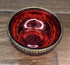 Teelichthalter rot glas gebraucht kaufen  Dresden