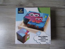 Tschibo holzpuzzle holzwürfel gebraucht kaufen  Leipzig