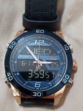 NAVIFORCE LED relógios esportivos masculinos marca de luxo relógio de pulso digital quartzo tempo duplo comprar usado  Enviando para Brazil