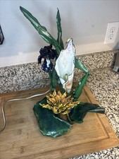Linda fonte de água floral de metal feita à mão COMO NÃO FOI TESTADA comprar usado  Enviando para Brazil