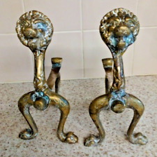 Brass andirons fire for sale  HUNTINGDON