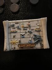 Ímã Ilhas Havaianas Vintage Geladeira Geladeira Resina Mapa Scroll Maui comprar usado  Enviando para Brazil