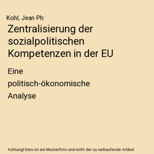 Zentralisierung sozialpolitisc gebraucht kaufen  Trebbin
