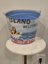 Balde de pipoca Tubarão Chum Jaws 50º aniversário 4 de julho Regata Amity Island, usado comprar usado  Enviando para Brazil