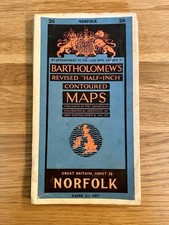 Vintage bartholomew map for sale  LONDON