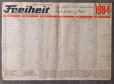 Rig ddr wandkalender gebraucht kaufen  Bad Lauchstädt