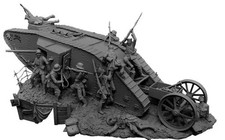 Maquette char figurires d'occasion  Saint-Macaire-en-Mauges