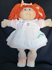 Boneca Cabbage Patch Kids 1985 cabelo vermelho olhos azuis boné pêssego CPK sapatos sociais comprar usado  Enviando para Brazil