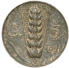 Centesimi 1921 spiga usato  Trani