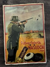 Blechschild pulverfabrik haslo gebraucht kaufen  Schweinfurt