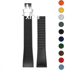 Pulseira Premium FKM 20mm 22mm pulseira de borracha macia pulseira à prova de poeira comprar usado  Enviando para Brazil