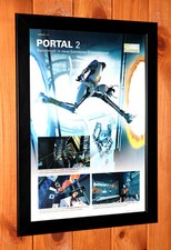2011 Portal 2 videogame raro pequeno pôster/página de anúncio emoldurada PS3 Xbox 360 Live comprar usado  Enviando para Brazil