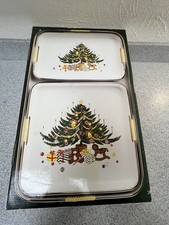 Conjunto de bandeja de laca vintage 3 peças árvore de Natal bandejas de servir férias retrô comprar usado Conjunto de bandeja de laca vintage 3 peças árvore de Natal bandejas de servir férias retrô comprar usado  Enviando para Brazil