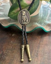 Gravata Bolo Golden Fox - Presentes ocidentais feitos à mão para ele acessório de gravata de couro comprar usado  Enviando para Brazil