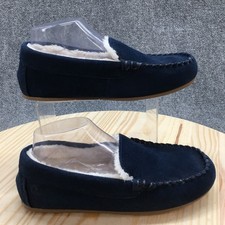 Mocassim Lands End Youth 7Y azul biqueira redonda chinelo casual pele sintética camurça comprar usado  Enviando para Brazil