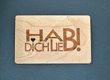 Grußkarte holz geschenk gebraucht kaufen  Mönchsroth