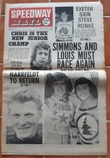 Speedway newspaper chris for sale  CONGLETON