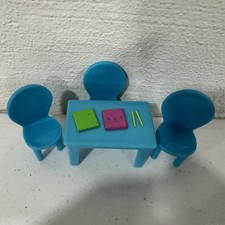 Peça de reposição de móveis para casa de bonecas brinquedo mesa escolar Peppa Pig comprar usado  Enviando para Brazil