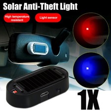 Usado, 1x Luz de alarme solar falsa para carro sistema de segurança LED aviso lâmpada de precaução flash roubo comprar usado  Enviando para Brazil