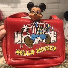 Bolsa de Borracha Vintage Cabeça Hello Mickey Mouse Vermelha Paisagem Urbana Presente  comprar usado  Enviando para Brazil