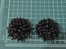 Black glass beaded for sale  GRANTHAM