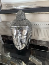 Silver buddha head for sale  KNUTSFORD