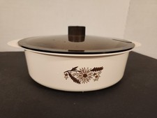 Caçarola vintage para micro-ondas 2 qt com tampa. Tara Products Corp. marfim feito nos EUA comprar usado  Enviando para Brazil