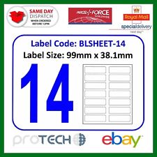 10x sheets labels for sale  LONDON