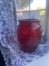 Red vase 11.5 for sale  Camarillo