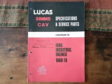 Lucas parts book for sale  NOTTINGHAM