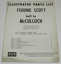 1963 Fishing Scott motor de popa barco motor ilustrado lista de peças 63300750 63300760, usado comprar usado  Enviando para Brazil
