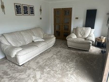Leather piece suite for sale  WAKEFIELD