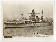 Cuirassé dunkerque retour d'occasion  Paris XIX