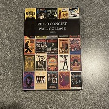 50 peças kit de colagem de parede rock vintage decoração de sala estética concerto de música retrô... comprar usado  Enviando para Brazil