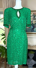 Vtg green beaded for sale  Topeka