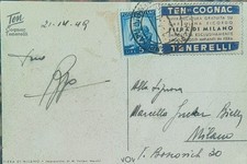 Cartolina partita dalla usato  Pescara