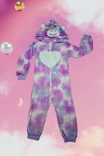 Pijama UNICÓRNIO One Piece Meninas Tamanho 4-5 XXS Capuz Roxo Aquarela LÃ Zíper  comprar usado  Enviando para Brazil
