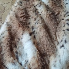 Beige luchs fellimitat gebraucht kaufen  Arnstorf