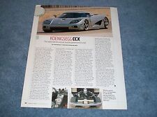 2006 koenigsegg ccx d'occasion  Expédié en Belgium