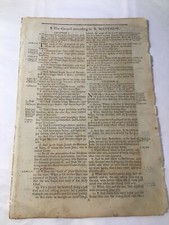 1801 bible original for sale  Crete