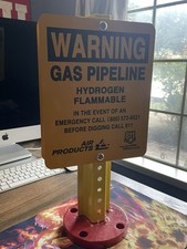 Warning metal sign for sale  Humble