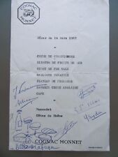 Menu restaurant 1957 d'occasion  Paris XI