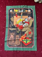 Christmas tea towel for sale  WREXHAM