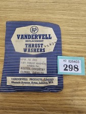 Vandervell vpw 78.005 for sale  OLDHAM