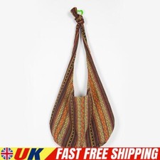 Bolsa tiracolo feminina de lona listrada moda bolsa boho hippie (amarela) comprar usado  Enviando para Brazil