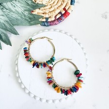 Gold hoop colorful for sale  Bartlett