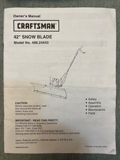 Craftsman snow blade for sale  Tobyhanna