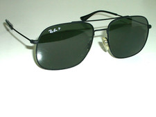 RAY BAN RB???? ÓCULOS DE SOL AVIADOR VERDE CINZA LENTE CRISTAL POLARIZADO PRETO ESTADO PERFEITO comprar usado  Enviando para Brazil